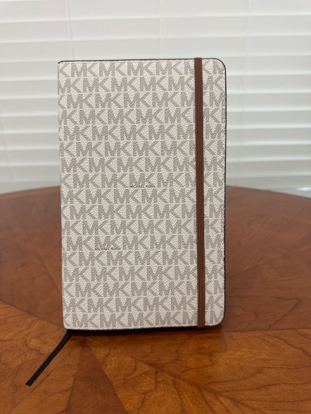 Michael Kors Cream & Brown Monogram Hardcover  Notebook